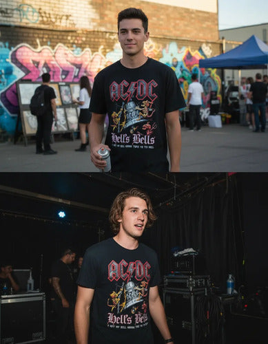 Polera Ac/dc (acdc) - Hell's Bells(Negro,S)