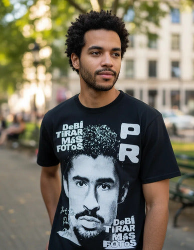 Polera Bad Bunny ~ Debí Tirar Más Fotos(Negro,M)