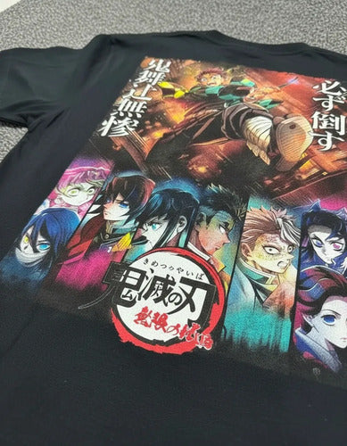 Polera Demon Slayer Kimetsu No Yaiba ~ Infinity Castle(Negro,M)